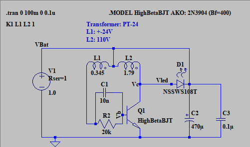 Joule Thief circuit